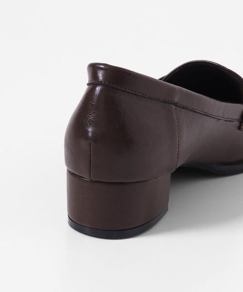 SENSE OF PLACE by URBAN RESEARCH（センスオブプレイスバイアーバンリサーチ）の「ワイドスクエアギャザーローファー（ローファー・レディース・ブラウン/ブラック・SMALL/MEDIUM/LARGE）」の4枚目の写真