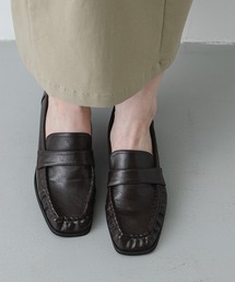 SENSE OF PLACE by URBAN RESEARCH | 【S~Lサイズ展開】ワイドスクエアギャザーローファー /オフィス/通勤/通学/デイリー/定番/ベーシック(ローファー)