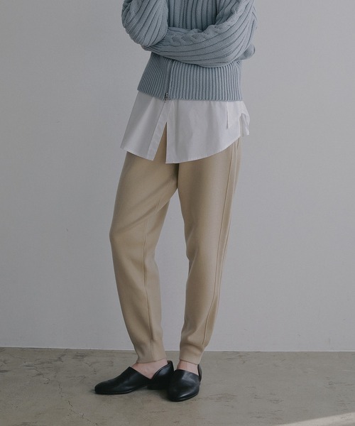 MANOF(マノフ)の「LINE KNIT JOGGER PANTS(その他パンツ・レディース・ブラック/ベージュ/ホワイト・S/M)」の22枚目の写真