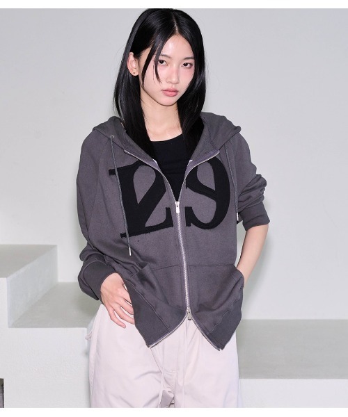 ブランド古着】ILLIGO｜イリゴのパーカー（グレー/灰色系・ジップ