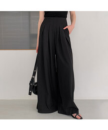 VASCARA（バスカラ）の「ツータックワイドスラックス（3色）（スラックス）」