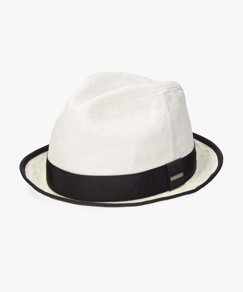 OVERRIDE(オーバーライド)の「OVERRIDE PAPER CLOTH FEDORA / オーバーライド(ハット・メンズ・ベージュ/グレー/ホワイト・59cm/61cm)」の2枚目の写真