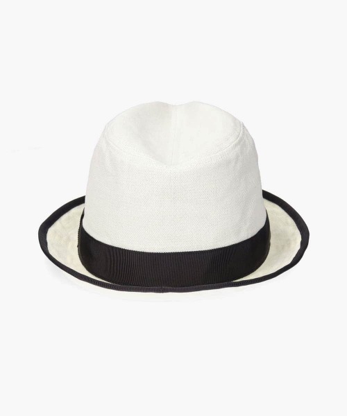 OVERRIDE(オーバーライド)の「OVERRIDE PAPER CLOTH FEDORA / オーバーライド(ハット・メンズ・ベージュ/グレー/ホワイト・59cm/61cm)」の6枚目の写真