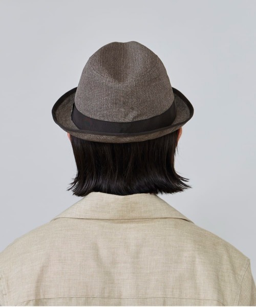 OVERRIDE(オーバーライド)の「OVERRIDE PAPER CLOTH FEDORA / オーバーライド(ハット・メンズ・ベージュ/グレー/ホワイト・59cm/61cm)」の10枚目の写真