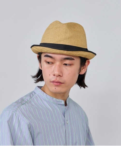 OVERRIDE(オーバーライド)の「OVERRIDE PAPER CLOTH FEDORA / オーバーライド(ハット・メンズ・ベージュ/グレー/ホワイト・59cm/61cm)」の22枚目の写真