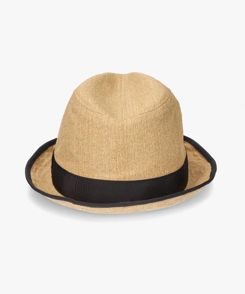 OVERRIDE(オーバーライド)の「OVERRIDE PAPER CLOTH FEDORA / オーバーライド(ハット・メンズ・ベージュ/グレー/ホワイト・59cm/61cm)」の4枚目の写真