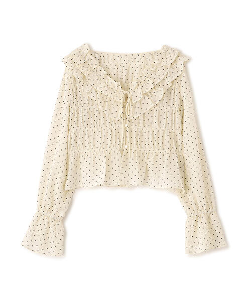 FREE'S MART（フリーズマート）の「◆アソート前後２ＷＡＹフリルブラウス（シャツ/ブラウス・レディース・ベージュ/ホワイト系その他/ワンウォッシュ/ブラック系その他・FREE）」の7枚目の写真