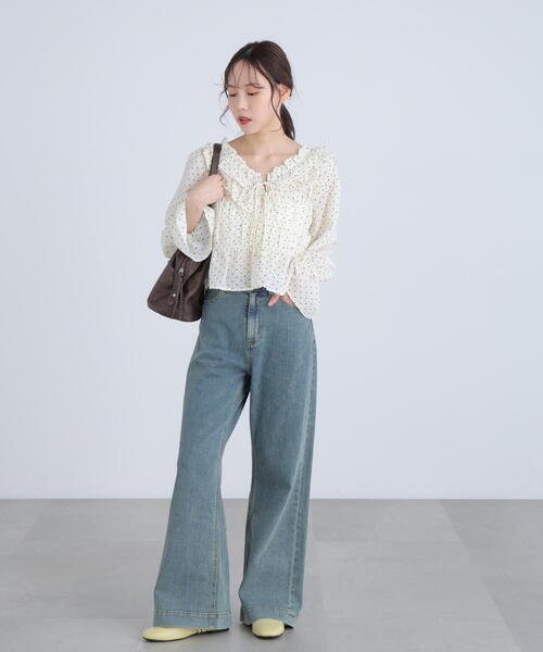 FREE'S MART（フリーズマート）の「◆アソート前後２ＷＡＹフリルブラウス（シャツ/ブラウス・レディース・ベージュ/ホワイト系その他/ワンウォッシュ/ブラック系その他・FREE）」の11枚目の写真