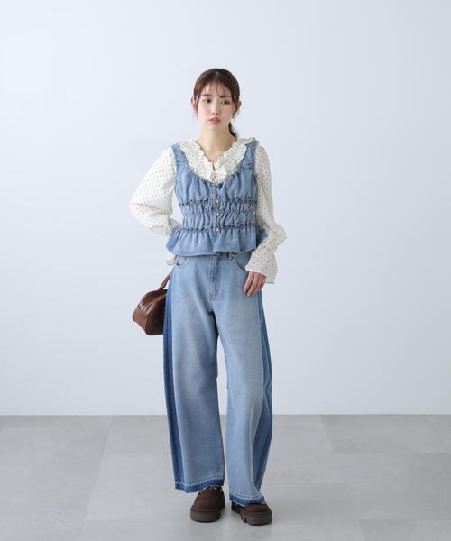 FREE'S MART（フリーズマート）の「◆アソート前後２ＷＡＹフリルブラウス（シャツ/ブラウス・レディース・ベージュ/ホワイト系その他/ワンウォッシュ/ブラック系その他・FREE）」の17枚目の写真