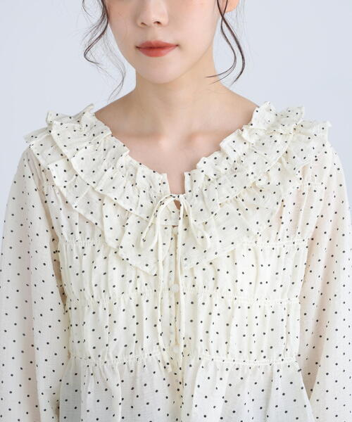 FREE'S MART（フリーズマート）の「◆アソート前後２ＷＡＹフリルブラウス（シャツ/ブラウス・レディース・ベージュ/ホワイト系その他/ワンウォッシュ/ブラック系その他・FREE）」の22枚目の写真