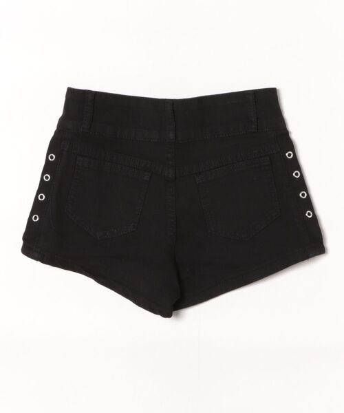 おしゃれスタ（オシャレスタ）の「スタッズ付き ハイウエストショートパンツ（その他パンツ・レディース・ブラック・S/M/L/XL）」の2枚目の写真