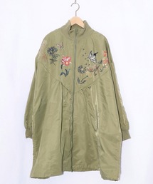 iS ScoLar（イズスカラー）の「561206：リボン×花刺繍ドルマンスリーブブルゾン（ブルゾン）」