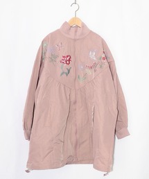 iS ScoLar（イズスカラー）の「561206：リボン×花刺繍ドルマンスリーブブルゾン（ブルゾン）」