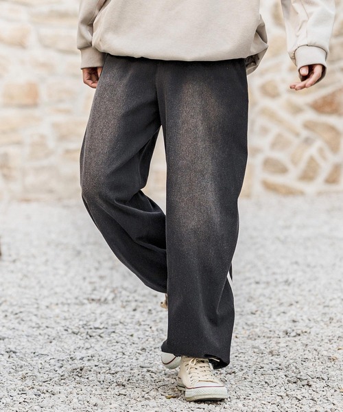 CAMBIO(カンビオ)の「mp14629- Sweat Cut Denim Line Pants デニムパンツ(AI-261-011)(デニムパンツ・メンズ・ブルー/ブラック・M/L)」の4枚目の写真