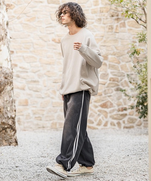 CAMBIO(カンビオ)の「mp14629- Sweat Cut Denim Line Pants デニムパンツ(AI-261-011)(デニムパンツ・メンズ・ブルー/ブラック・M/L)」の7枚目の写真