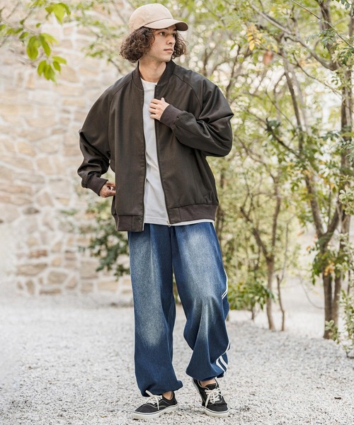 CAMBIO(カンビオ)の「mp14629- Sweat Cut Denim Line Pants デニムパンツ(AI-261-011)(デニムパンツ・メンズ・ブルー/ブラック・M/L)」の11枚目の写真