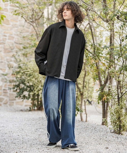 CAMBIO(カンビオ)の「mp14629- Sweat Cut Denim Line Pants デニムパンツ(AI-261-011)(デニムパンツ・メンズ・ブルー/ブラック・M/L)」の16枚目の写真