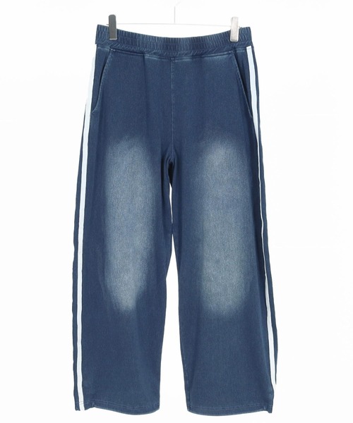CAMBIO(カンビオ)の「mp14629- Sweat Cut Denim Line Pants デニムパンツ(AI-261-011)(デニムパンツ・メンズ・ブルー/ブラック・M/L)」の17枚目の写真