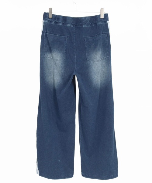CAMBIO(カンビオ)の「mp14629- Sweat Cut Denim Line Pants デニムパンツ(AI-261-011)(デニムパンツ・メンズ・ブルー/ブラック・M/L)」の18枚目の写真