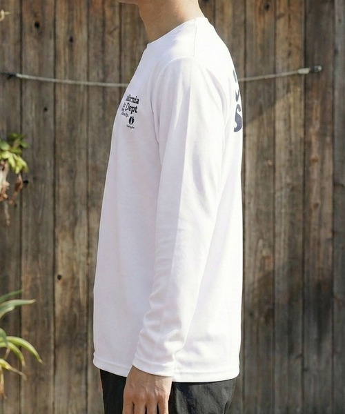 HANGTEN(ハンテン)の「【HANGTEN/ハンテン】バックPT長袖Tシャツ ロンT バックプリント サーフ カジュアル ストリート アメカジ(Tシャツ/カットソー・メンズ・ホワイト/ブラック/ベージュ/ネイビー・MEDIUM/LARGE/X-LARGE)」の6枚目の写真