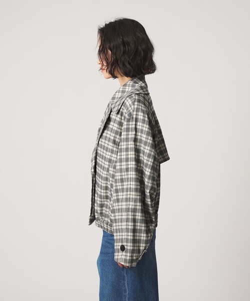 CITEN（シテン）の「＜CITEN＞トレンチライクショートブルゾンチェック（ブルゾン・レディース・その他1・M/S）」の6枚目の写真