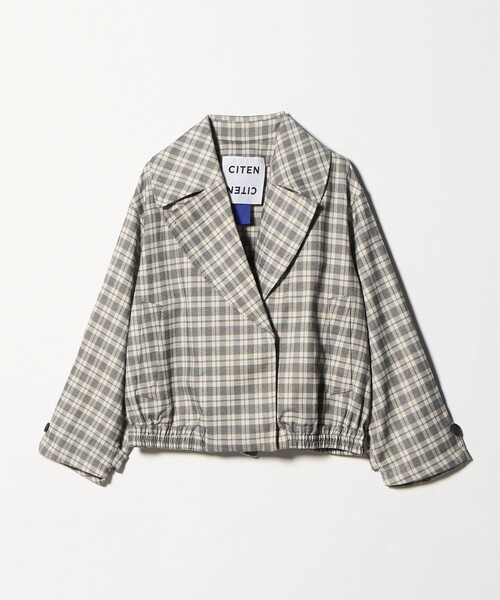 CITEN（シテン）の「＜CITEN＞トレンチライクショートブルゾンチェック（ブルゾン・レディース・その他1・M/S）」の8枚目の写真