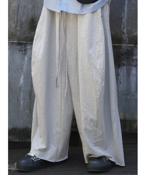 SHINYAKOZUKA（シンヤコヅカ）の「ORDINARY HOME EGG BAGGY(ISSUE#8)（スウェットパンツ・メンズ・ブラック/ヘザーグレー/チャコール/オートミール・LARGE/MEDIUM/SMALL/X-SMALL）」の5枚目の写真