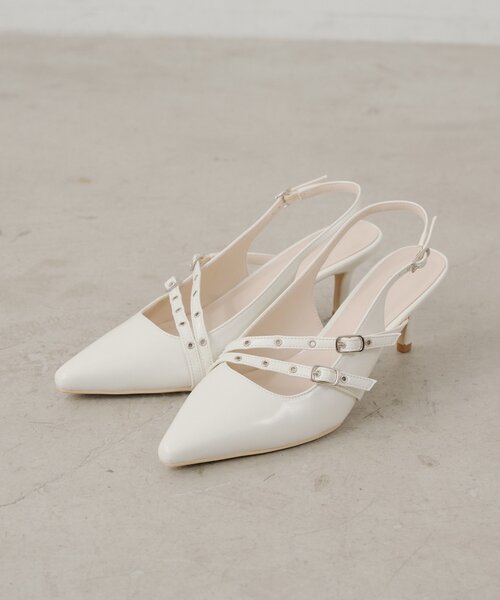 Chico（チコ）の「ベルト付きミュール（パンプス・レディース・ブラック/アイボリー/ピンク・SMALL/LARGE/MEDIUM）」の2枚目の写真