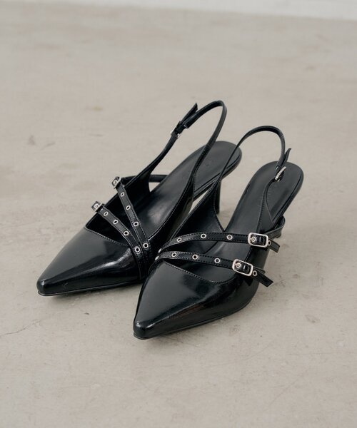 Chico（チコ）の「ベルト付きミュール（パンプス・レディース・ブラック/アイボリー/ピンク・SMALL/LARGE/MEDIUM）」の3枚目の写真