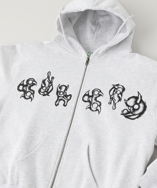 PULP/417EDIFICE（パルプフォーワンセブンエディフィス）の「RAY × CarService / カーサービス ZIP HOODIE（パーカー・メンズ・グレー・LARGE/MEDIUM/X-LARGE）」の3枚目の写真