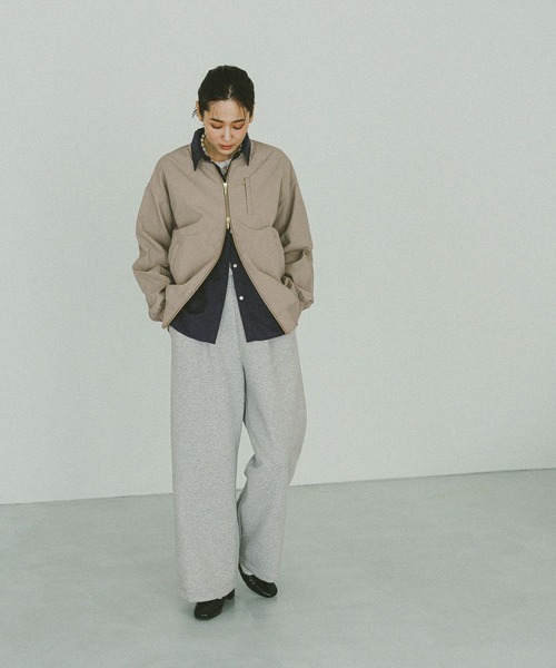 GLOBAL WORK（グローバルワーク）の「フレンチリネンシャツ長袖/601244（シャツ/ブラウス・レディース・ホワイト系その他/ブラウン/ピンク系5/オフホワイト/サックスブルー/ピンク/ネイビー/サックスブルー系3/ミント/イエロー・LONG/REGULAR）」の20枚目の写真