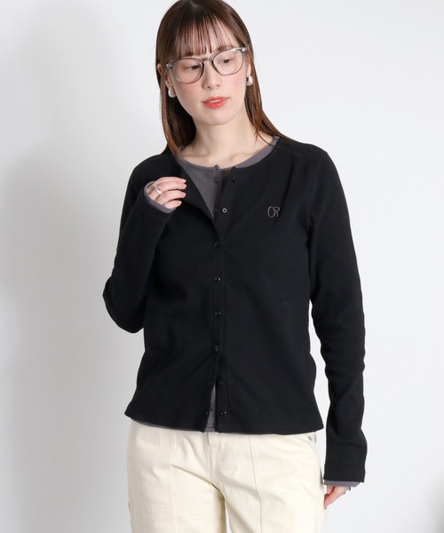 cepo(セポ)の「配色レイヤードカーディガン(Tシャツ/カットソー・レディース・グレー/オフホワイト/ブラック・M)」の22枚目の写真