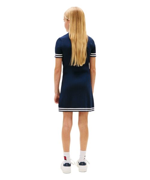 TOMMY HILFIGER（トミーヒルフィガー）の「GIRLS ショートスリーブセーターワンピース（ワンピース・キッズ・マルチ・160cm/140cm/150cm）」の3枚目の写真