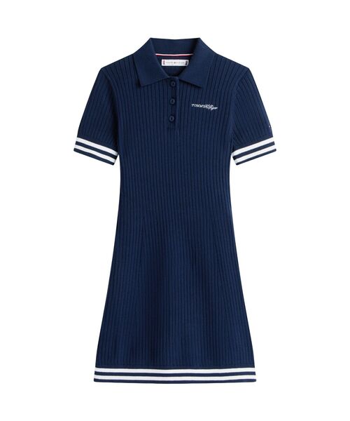 TOMMY HILFIGER（トミーヒルフィガー）の「GIRLS ショートスリーブセーターワンピース（ワンピース・キッズ・マルチ・160cm/140cm/150cm）」の4枚目の写真