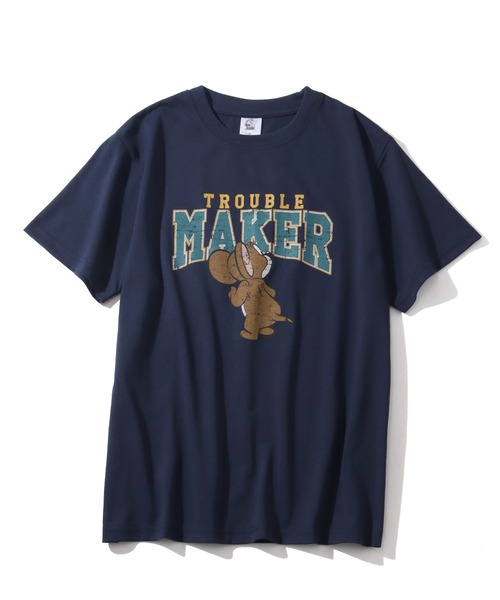 Tom&Jerry(トムアンドジェリー)の「【Tom & Jerry/トム & ジェリー】アートワークデザイン カレッジロゴ 半袖クルーネックTシャツ(Tシャツ/カットソー・レディース・イエロー/オートミール/ネイビー/スミクロ・L/M)」の17枚目の写真