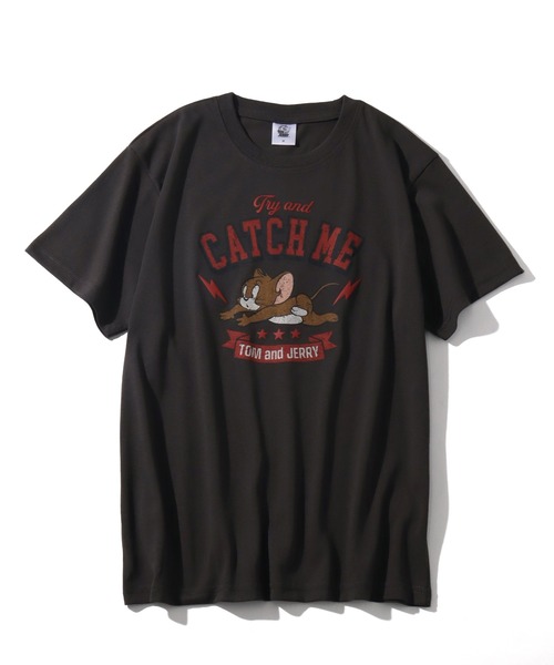 Tom&Jerry(トムアンドジェリー)の「【Tom & Jerry/トム & ジェリー】アートワークデザイン カレッジロゴ 半袖クルーネックTシャツ(Tシャツ/カットソー・レディース・イエロー/オートミール/ネイビー/スミクロ・L/M)」の15枚目の写真