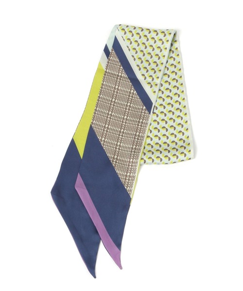 studio CLIP(スタディオクリップ)の「総柄リバーシブル細スカーフ(バンダナ/スカーフ・レディース・ピンク/イエロー/ブラック・FREE)」の6枚目の写真