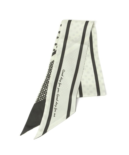 studio CLIP(スタディオクリップ)の「総柄リバーシブル細スカーフ(バンダナ/スカーフ・レディース・ピンク/イエロー/ブラック・FREE)」の7枚目の写真