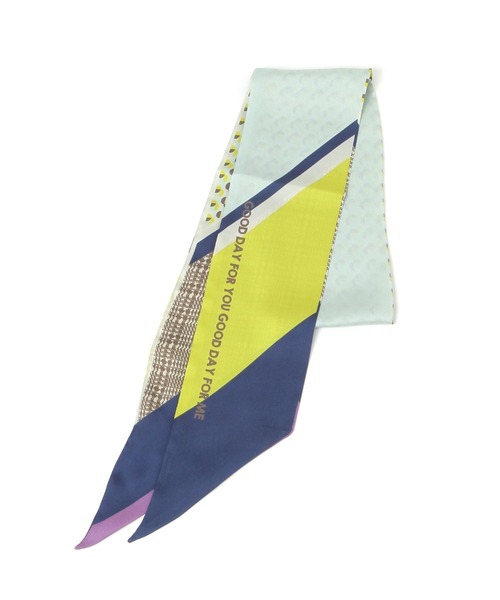 studio CLIP(スタディオクリップ)の「総柄リバーシブル細スカーフ(バンダナ/スカーフ・レディース・ピンク/イエロー/ブラック・FREE)」の9枚目の写真