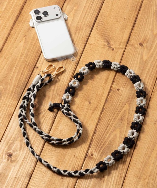 emonique（エモニーク）の「スマートフォン用ストラップ クリアストラップホルダー付　あみあみ 長さ調整可（スマホグッズ・レディース・その他12/その他9/その他7/その他4/その他10/その他8/その他6/その他11/その他5/その他3/その他2/その他1・FREE）」の6枚目の写真