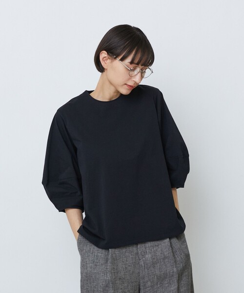 コットン天竺ボトルスリーブプルオーバー（Tシャツ/カットソー