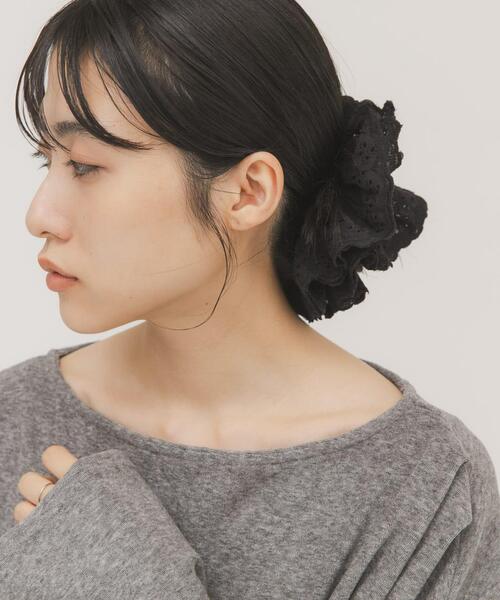 KBF（ケイビーエフ）の「レースシュシュ（ヘアゴム・レディース・ブラック/アイボリー・ONE）」の13枚目の写真