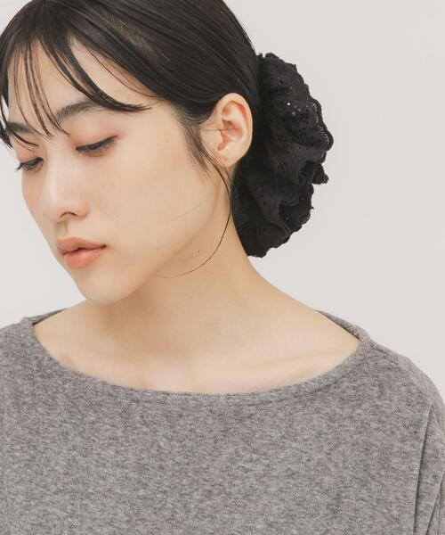 KBF（ケイビーエフ）の「レースシュシュ（ヘアゴム・レディース・ブラック/アイボリー・ONE）」の14枚目の写真