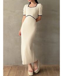 RESEXXY | バイカラータイトワンピース(ワンピース)