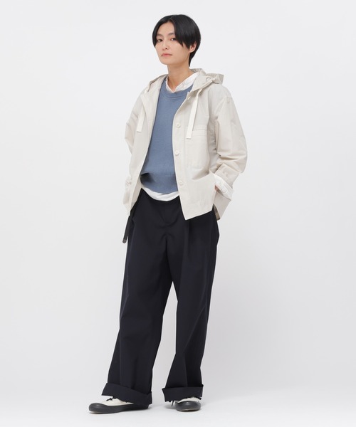 MHL.（エムエイチエル）の「UNIFORM WOOL POLYESTER（その他パンツ・レディース・ネイビー・0/3/2/1）」の3枚目の写真
