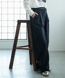 ベルト付きイージーカーブパンツ