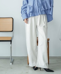 ベルト付きイージーカーブパンツ