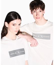 ARMANI EXCHANGE（アルマーニエクスチェンジ）の「【A|X アルマーニ エクスチェンジ】WE グラフィックロゴ 半袖クルーネックTシャツ/SLIM（Tシャツ/カットソー）」