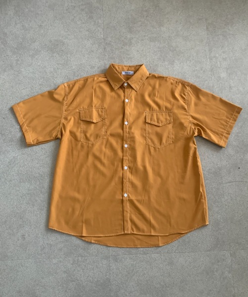 link lot（リンクロット）の「ダブルフラップステッチ半袖シャツ（シャツ/ブラウス・メンズ・ブラウン/ホワイト/ブラック・L/M）」の16枚目の写真