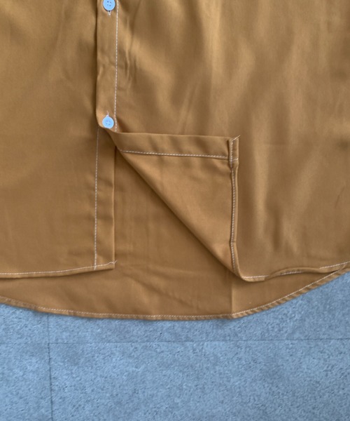 link lot（リンクロット）の「ダブルフラップステッチ半袖シャツ（シャツ/ブラウス・メンズ・ブラウン/ホワイト/ブラック・L/M）」の18枚目の写真